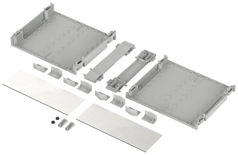 Bopla BOTEGO BO 62618 Asztali műszerdobozok 256.9 x 307.35 x 110.92 ABS Élénk szürke (RAL 7035) 1 db 2. kép