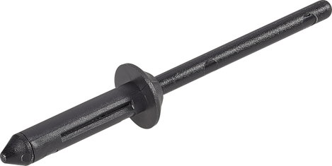 PB Fastener 301-9117-1010 Szegecs Lyuk Ø 4 mm PA 6.6/POM Fekete 1 db