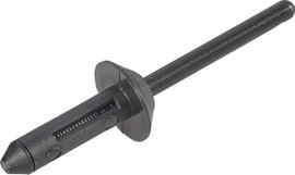PB Fastener 301-9124-1010 Szegecs Lyuk Ø 5 mm PA 6.6/POM Fekete 1 db