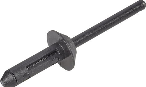 PB Fastener 301-9124-1010 Szegecs Lyuk Ø 5 mm PA 6.6/POM Fekete 1 db