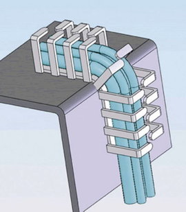 Richco RX2020-4 RX2020-4 Kábelköteg tartó 20 mm (max) Szürke 1 db