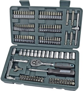 Dugókulcs készlet 1/4 (6,3 mm) 130 részes, Brüder Mannesmann 29166