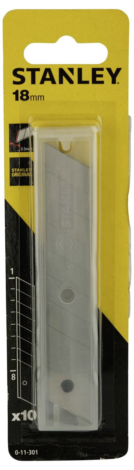 STANLEY 0-11-301 Lecsatolható kés 18 mm-es adagoló 10 darab 10 db 10. kép