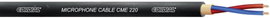 Cordial CME 220 Mikrofonkábel 2 x 0.20 mm² Fekete méteráru