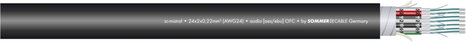 Sommer Cable 100-0101-08 Multicore kábel 8 x 2 x 0.22 mm² Fekete méteráru