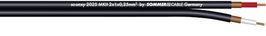 Sommer Cable 320-0101 Hangszer vezeték 1 x 2 x 0.25 mm² Fekete méteráru