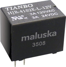 Tianbo Electronics HJR-4102-L-05VDC-S-Z Nyák relé 5 V/DC 5 A 1 váltó 1 db