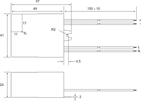 Recom Lighting RACD07-700 LED állandó áramforrás 7 W 700 mA 11 V/DC Max. üzemi feszültség: 295 V/AC 2. kép