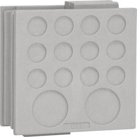 Icotek DT 1 Kábelátvezető Szorítási átmérő (max.) 12.2 mm Elasztomer Szürke 1 db