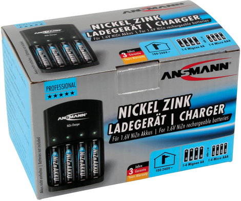 NiZn akkutöltő, mikro- és ceruzaakkukhoz, AA, AAA, Ansmann Charger 10. kép