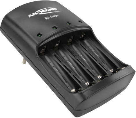 NiZn akkutöltő, mikro- és ceruzaakkukhoz, AA, AAA, Ansmann Charger