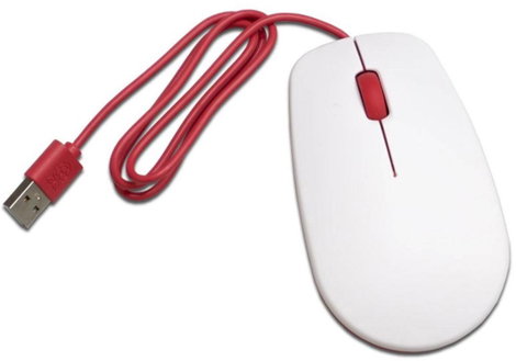 Raspberry Pi® WLAN egér USB Optikai Fehér, Piros 3 Gombok