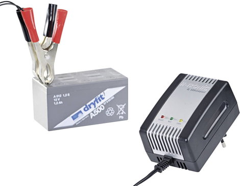Akkumulátor töltő ólomzselés, ólom-savas akkukhoz 6 V/12 V 0,8 A, H-Tronic AL 800 6. kép