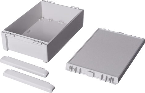 Bopla Bocube B 261709 PC-V0-7035 96016335 Kültéri ház Polikarbonát V0 Élénk szürke (RAL 7035) 1 db 2. kép