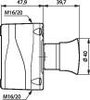 BACO LBX15302 Vészkikapcsoló házban 240 V/AC 2.5 A 2 nitó IP66 1 db 2. bélyegkép
