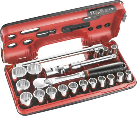 Facom Dugókulcs készlet Metrikus 1/2 (12,5 mm) 21 részes SL.DBOX112PB