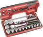 Facom Dugókulcs készlet Metrikus 1/2 (12,5 mm) 21 részes SL.DBOX112PB bélyegkép