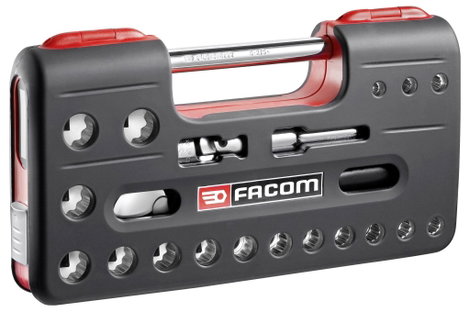 Facom Dugókulcs készlet Metrikus 1/2 (12,5 mm) 21 részes SL.DBOX112PB 2. kép