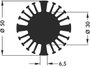 Fischer Elektronik 10021932 SK 602 25 SA LED-es hűtőtest 2.3 K/W (Ø x Ma) 50 mm x 25 mm bélyegkép