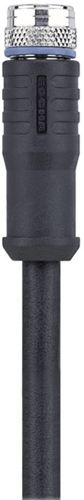Escha 8046204 Érzékelő-/működtető összekötő, konfekcionált M8 Alj, egyenes 2.00 m Pólusszám: 4 1 db