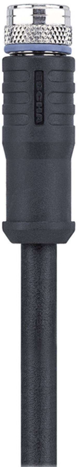 Escha 8046204 Érzékelő-/működtető összekötő, konfekcionált M8 Alj, egyenes 2.00 m Pólusszám: 4 1 db