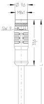 Escha 8046204 Érzékelő-/működtető összekötő, konfekcionált M8 Alj, egyenes 2.00 m Pólusszám: 4 1 db 3. bélyegkép