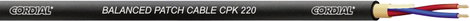 Cordial CPK 220 Mikrofonkábel 2 x 0.20 mm² Fekete méteráru