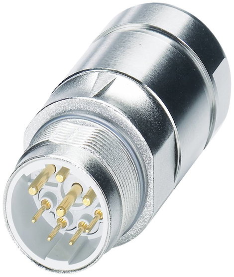 Csatlakozóház érintkezők nélkül M23, P30 sorozat, ezüst, Phoenix Contact 1605575 SF-7EP1N8A90DU