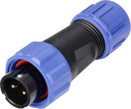 Weipu SP1310 / P 2 I Kerek dugó Dugó, egyenes Össz pólusszám: 2 Sorozat (kerek csatlakozók): SP13 1 