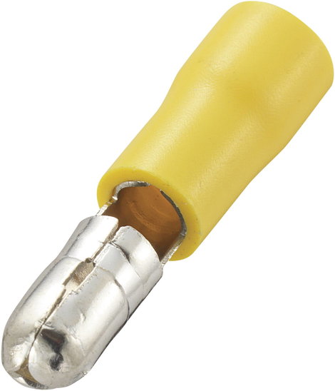 Vogt Verbindungstechnik 3922S Kerek dugó 4 mm² 6 mm² Tű átmérő: 5 mm Részlegesen szigetelt Sárga 1 d