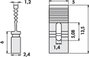 Fischer Elektronik CAB 9 G S CAB 9 G S Rövidzár híd Raszterméret: 2.54 mm Pólusok száma sorozatonkén 3. bélyegkép