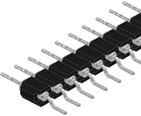 Fischer Elektronik Tűsor (precíziós) Sorok száma: 1 Pólusok száma sorozatonként: 20 MK 27 SMD/ 20/G