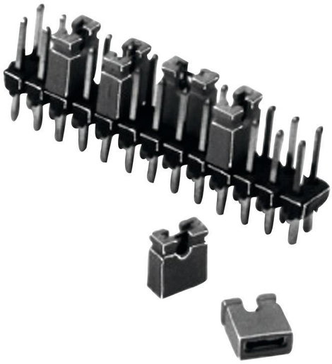 W & P Products 165-201-30-00 165-201-30-00 Rövidzár híd Raszterméret: 2.54 mm Pólusok száma sorozato