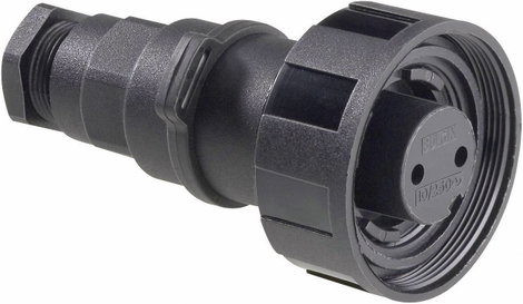 Bulgin PX0736/S Kerek dugó Csatlakozóaljzat, egyenes Össz pólusszám: 2 Sorozat (kerek csatlakozók):