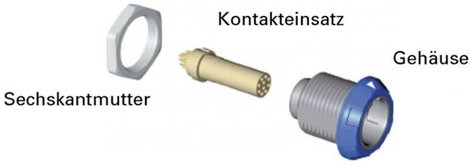 ODU G51M07-P05LJG0-0004 Kerek dugó Alj, beépíthető Össz pólusszám: 5 Sorozat (kerek csatlakozók): ME 2. kép