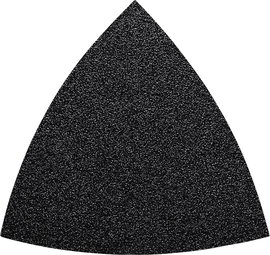 Fein 63717085045 Delta csiszolópapír Tépőzárral, Lyuk nélküli Szemcsézet (num) 120 Sarokméret 80 mm 