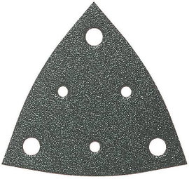 Fein 63717110043 Delta csiszolópapír Tépőzárral, Lyukas Szemcsézet (num) 80 Sarokméret 80 mm 5 db