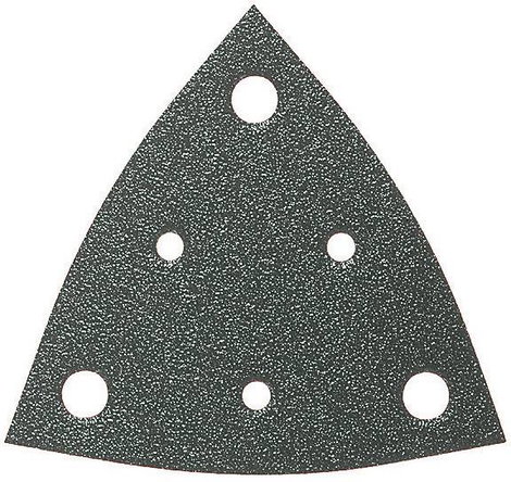 Fein 63717110043 Delta csiszolópapír Tépőzárral, Lyukas Szemcsézet (num) 80 Sarokméret 80 mm 5 db