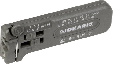 Jokari 40029 ESD-PLUS 003 ESD Drót csupaszoló Alkalmas PVD drótok 0.30 - 1.00 mm