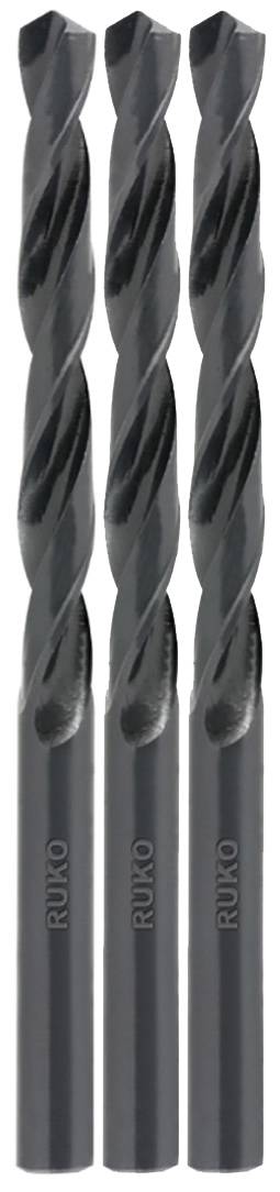 RUKO 206019 HSS Fém spirálfúró 1.9 mm Hengertekercselt DIN 338 Hengeres befogószár 3 db