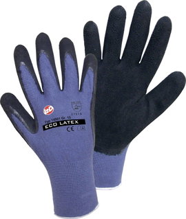 L+D worky ECO LATEX FOAM 14901-7 Viszkóz Munkakesztyű Méret (kesztyű): 7, S CAT II 1 pár