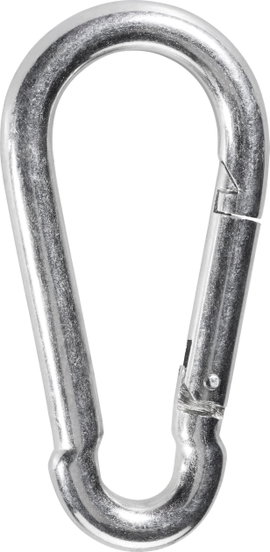TOOLCRAFT ME16566521 Tűzoltó karabiner horog DIN 5299 (H x Sz) 120 mm x 11 mm 1 db