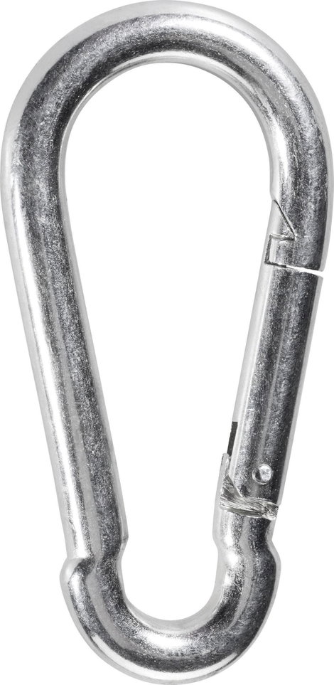 TOOLCRAFT ME16566521 Tűzoltó karabiner horog DIN 5299 (H x Sz) 120 mm x 11 mm 1 db