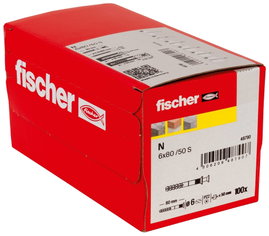 Fischer N 6 x 80/50 S Beütődübel 80 mm 6 mm 048790 100 db