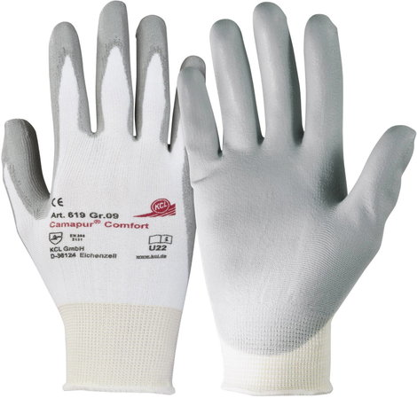 KCL Camapur ® Comfort 619-11 Poliuretnán, Poliamid Munkakesztyű Méret (kesztyű): 11, XXL CAT II 1 pá