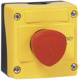 BACO LBX10510 Vészkikapcsoló nyomógomb, Gomba alakú kapcsoló házban 240 V/AC 2.5 A 1 nyitó IP66 1 db