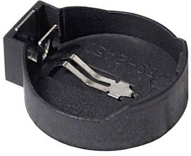 MPD BS-2450 Gombelemtartó 1x CR 2450 Vízszintes, Átdugaszolós, THT (H x Sz x Ma) 30 x 27 x 13 mm