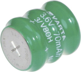 Varta V3/80H Gombakku 80H NiMH 80 mAh 3.6 V 1 db