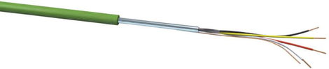 VOKA Kabelwerk 10289750 Buszvezeték J-Y(ST)Y 2 x 2 x 0.80 mm² Zöld 100 m