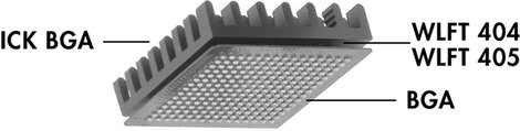 Fischer Elektronik 10037021 ICK BGA 14 X 14 Hűtőtest 29 K/W (H x Sz x Ma) 14 x 14 x 6 mm 2. kép